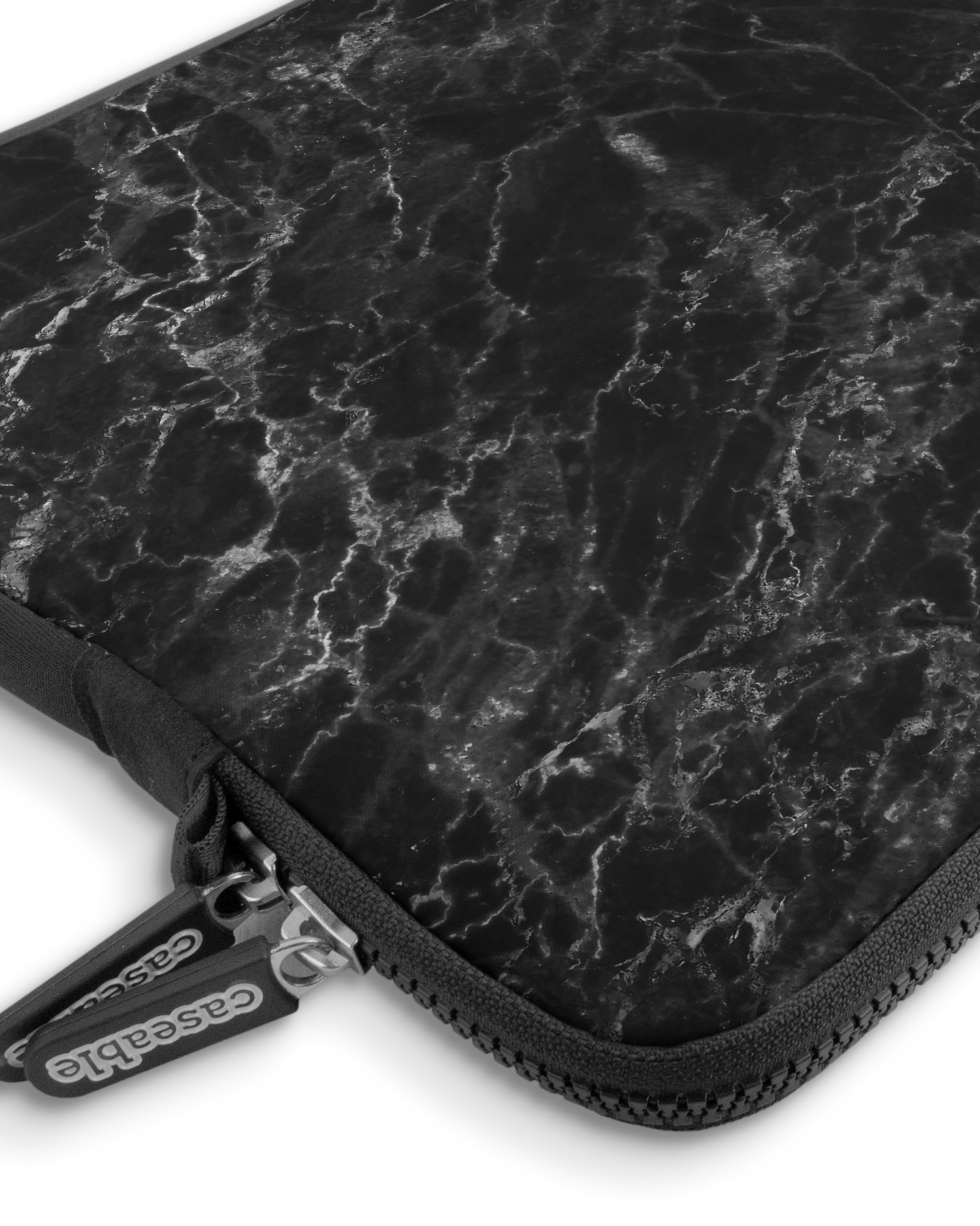 Midnight Marble Premium Laptop Bag 13-14 inch with device inside