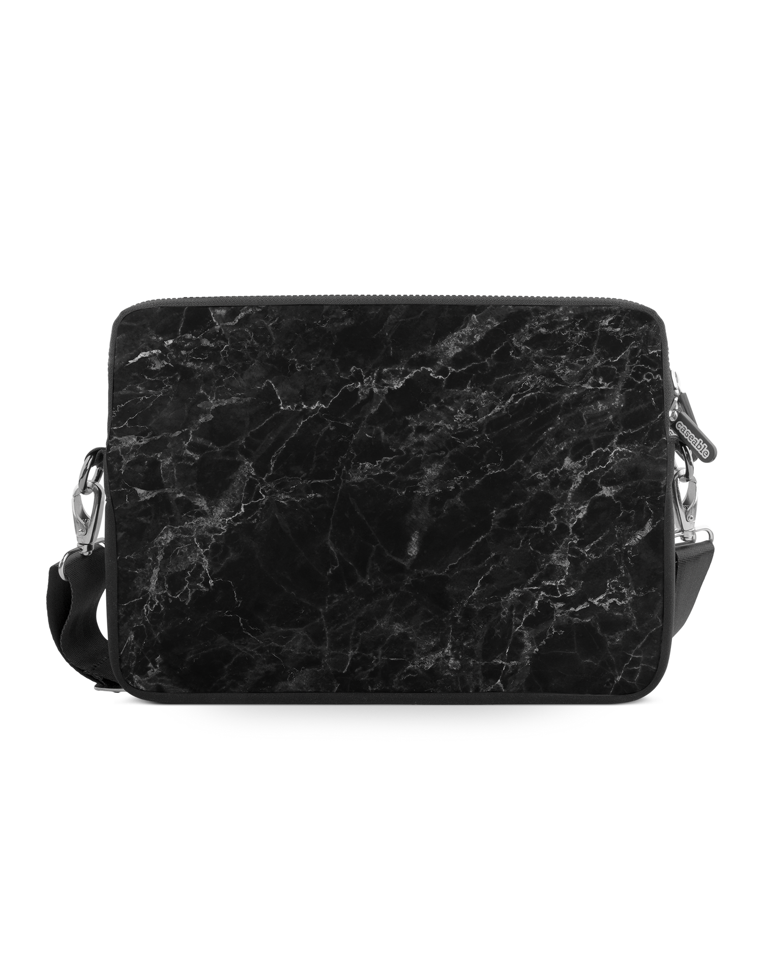 Midnight Marble Premium Laptop Bag 13-14 inch: Front View