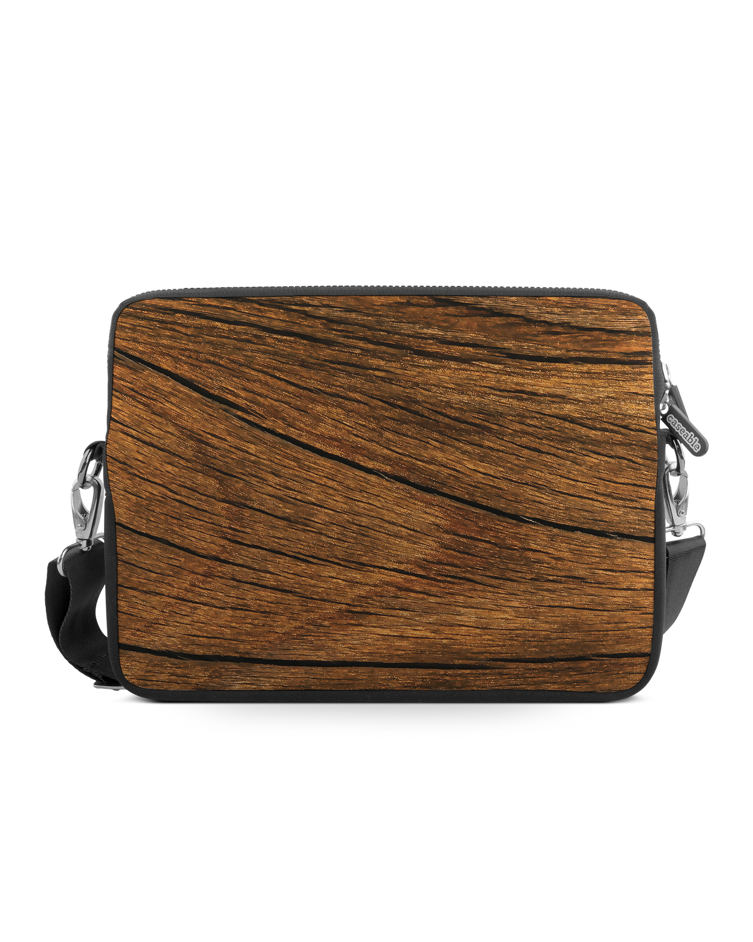 Wood Premium Laptop Bag 17 inch: Front View