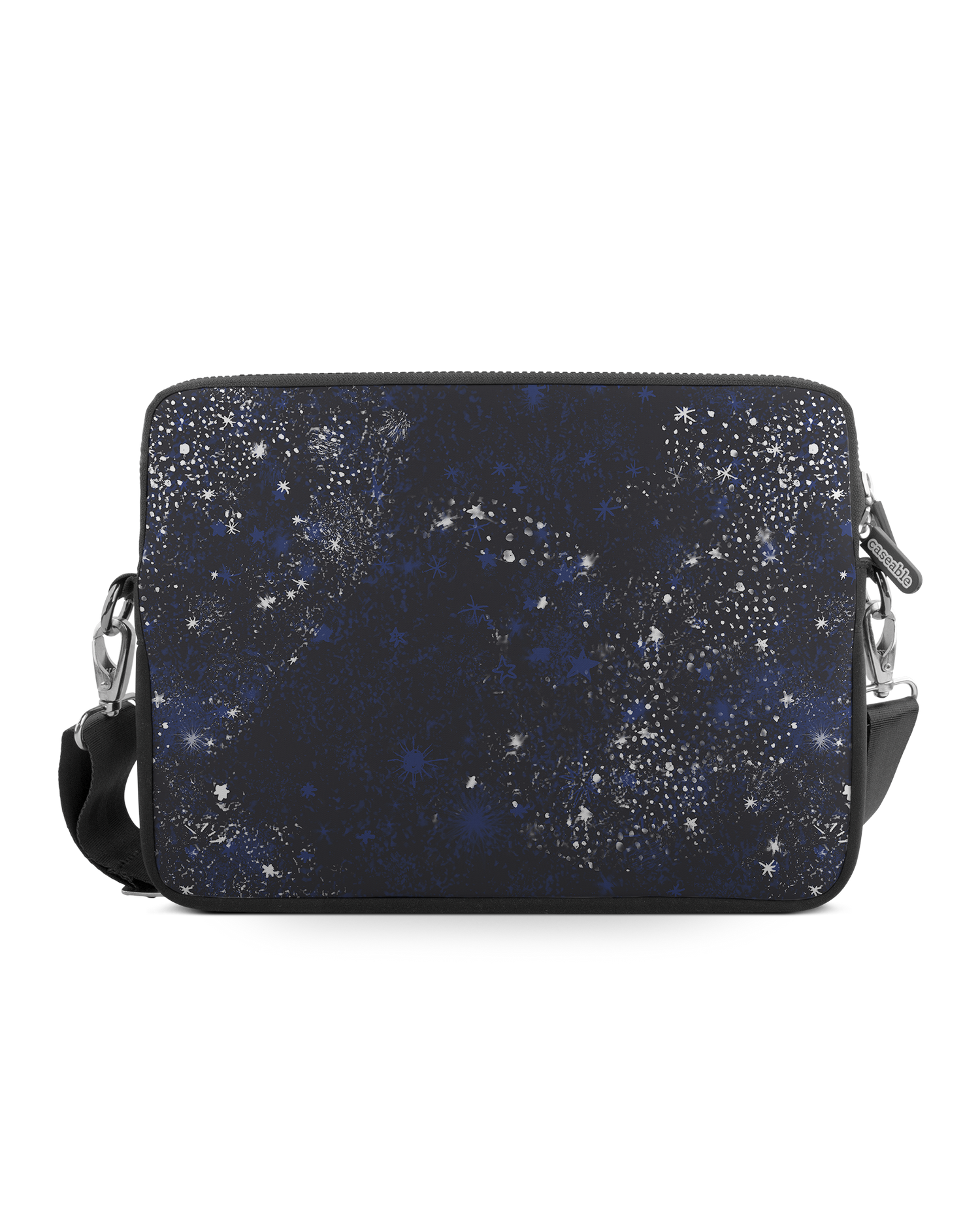 Starry Night Sky Premium Laptop Bag 17 inch: Front View