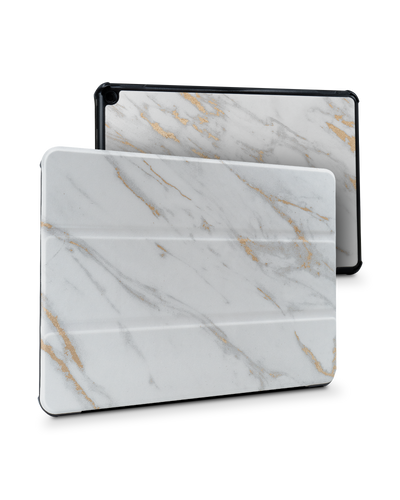 Gold Marble Elegance Tablet Smart Case for Amazon Fire HD 10 (2021): Front View