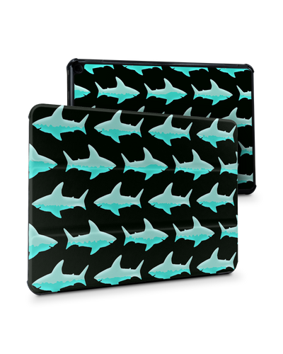 Neon Sharks Tablet Smart Case for Amazon Fire HD 10 (2021): Front View