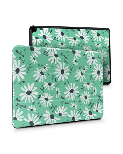 Positive Daisies Tablet Smart Case for Amazon Fire HD 10 (2021): Front View
