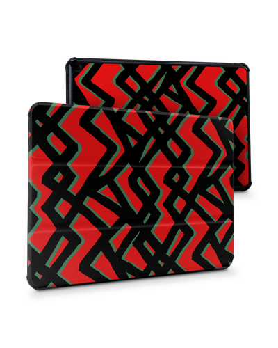 Fences Pattern Tablet Smart Case for Amazon Fire HD 10 (2021): Front View