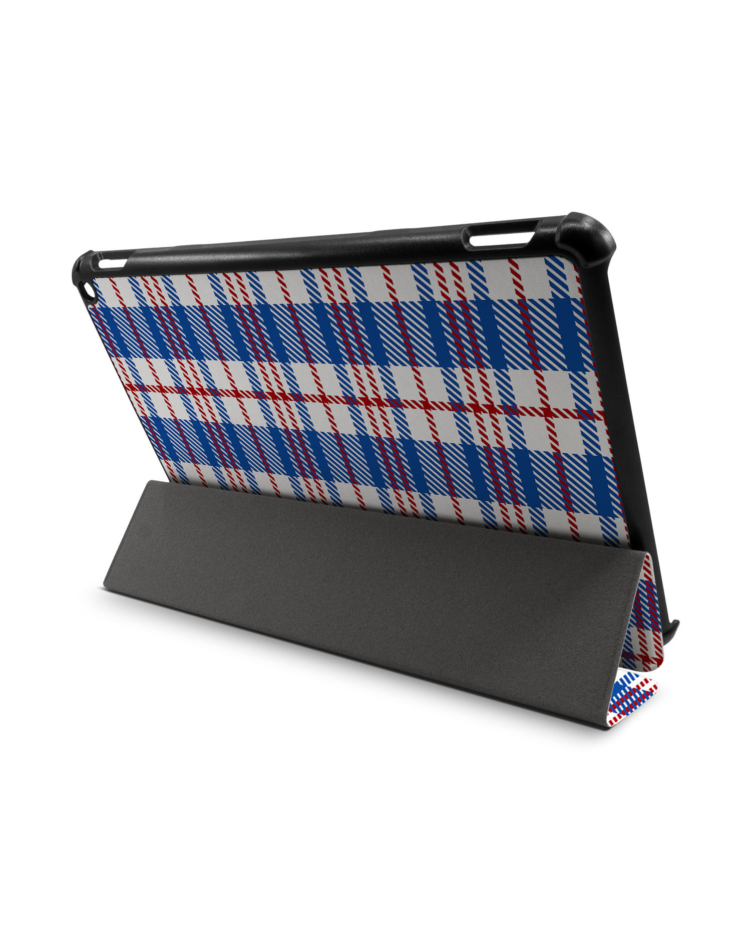 Plaid Market Bag Tablet Smart Case for Amazon Fire HD 10 (2021): Used as Stand