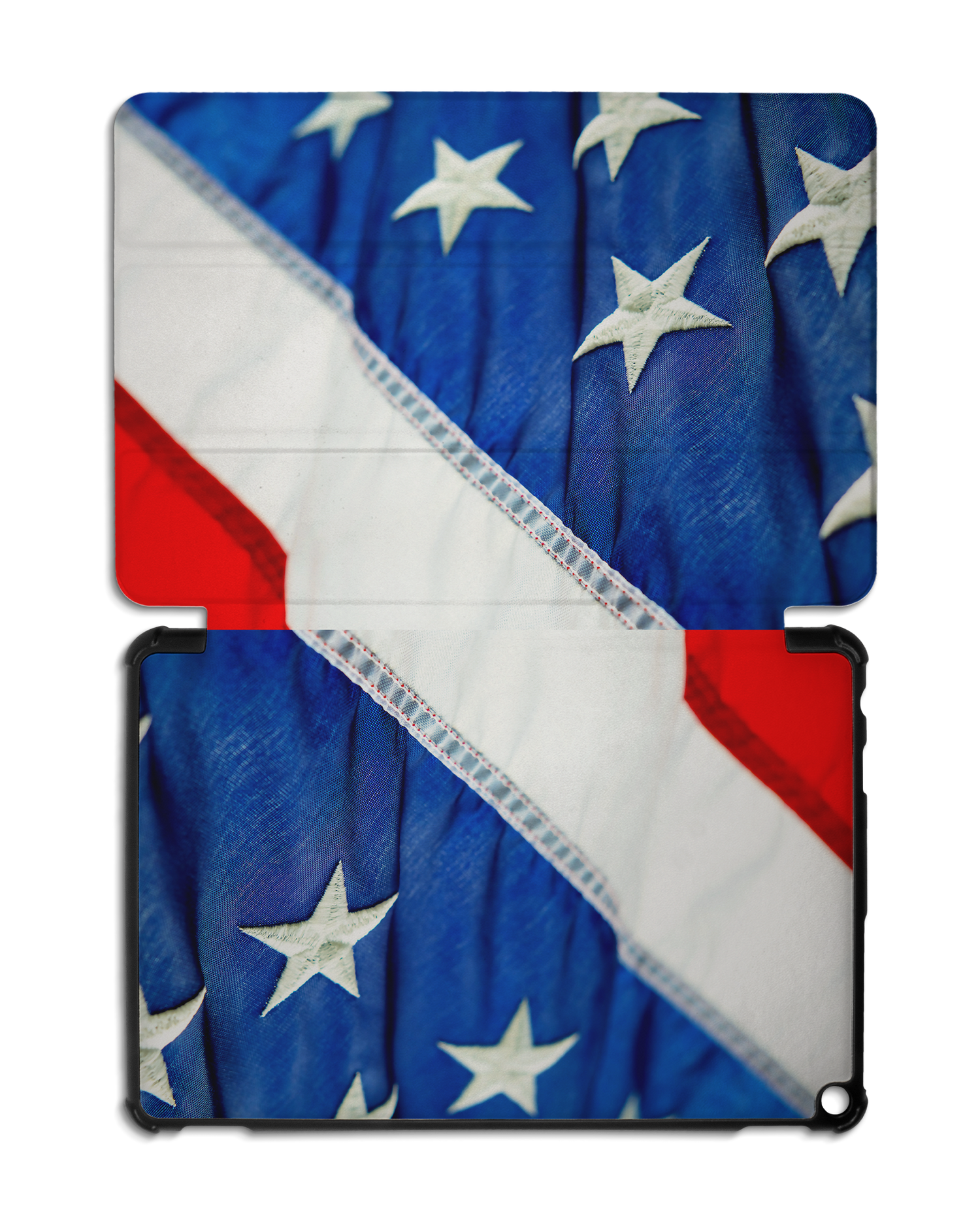 Stars And Stripes Tablet Smart Case for Amazon Fire HD 10 (2021): Opened