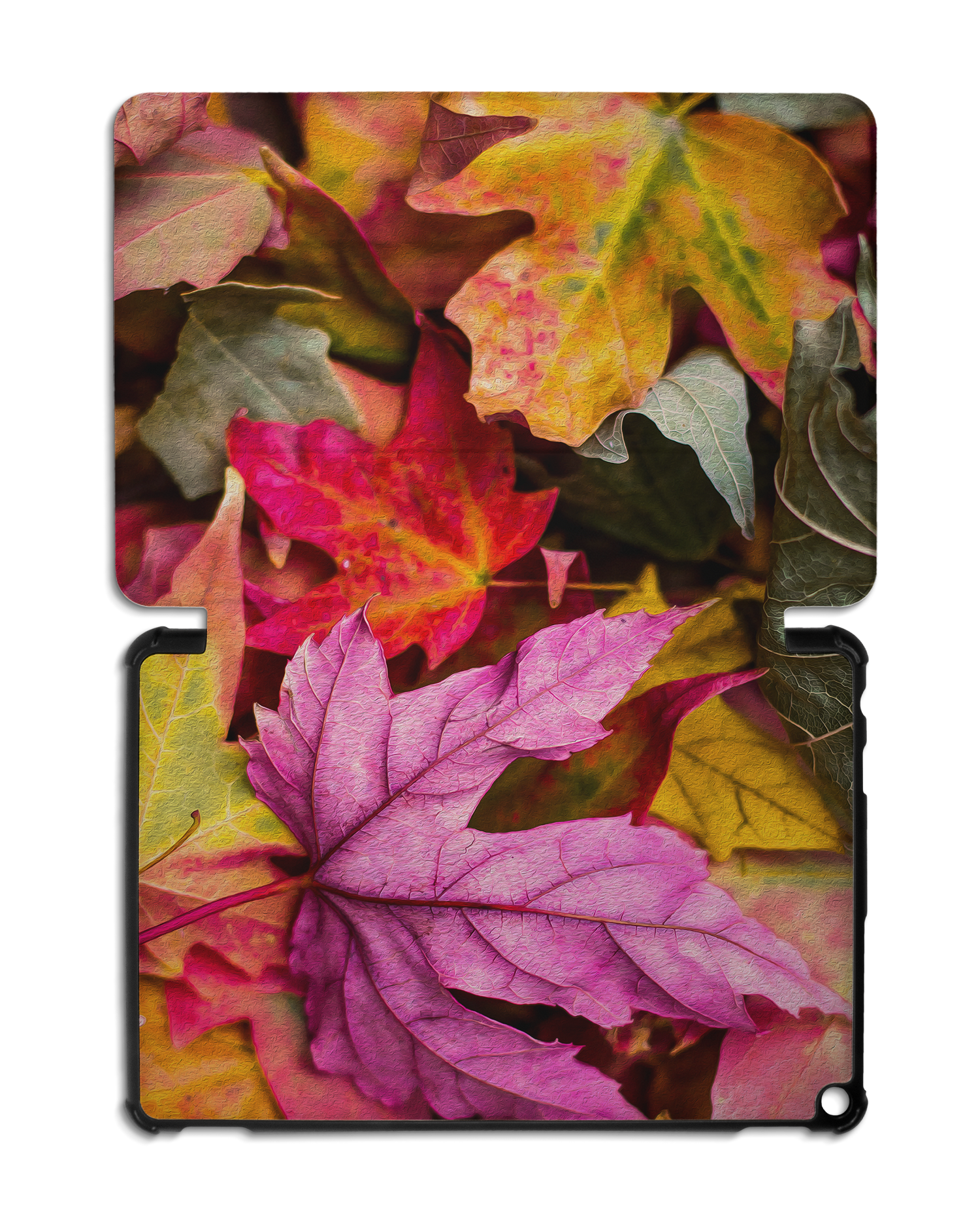 Autumn Leaves Tablet Smart Case for Amazon Fire HD 10 (2021): Opened