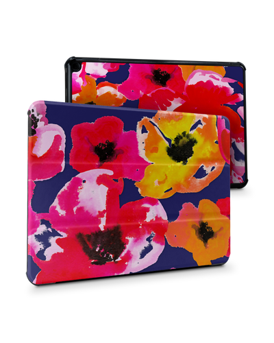 Painted Poppies Tablet Smart Case for Amazon Fire HD 10 (2021): Front View
