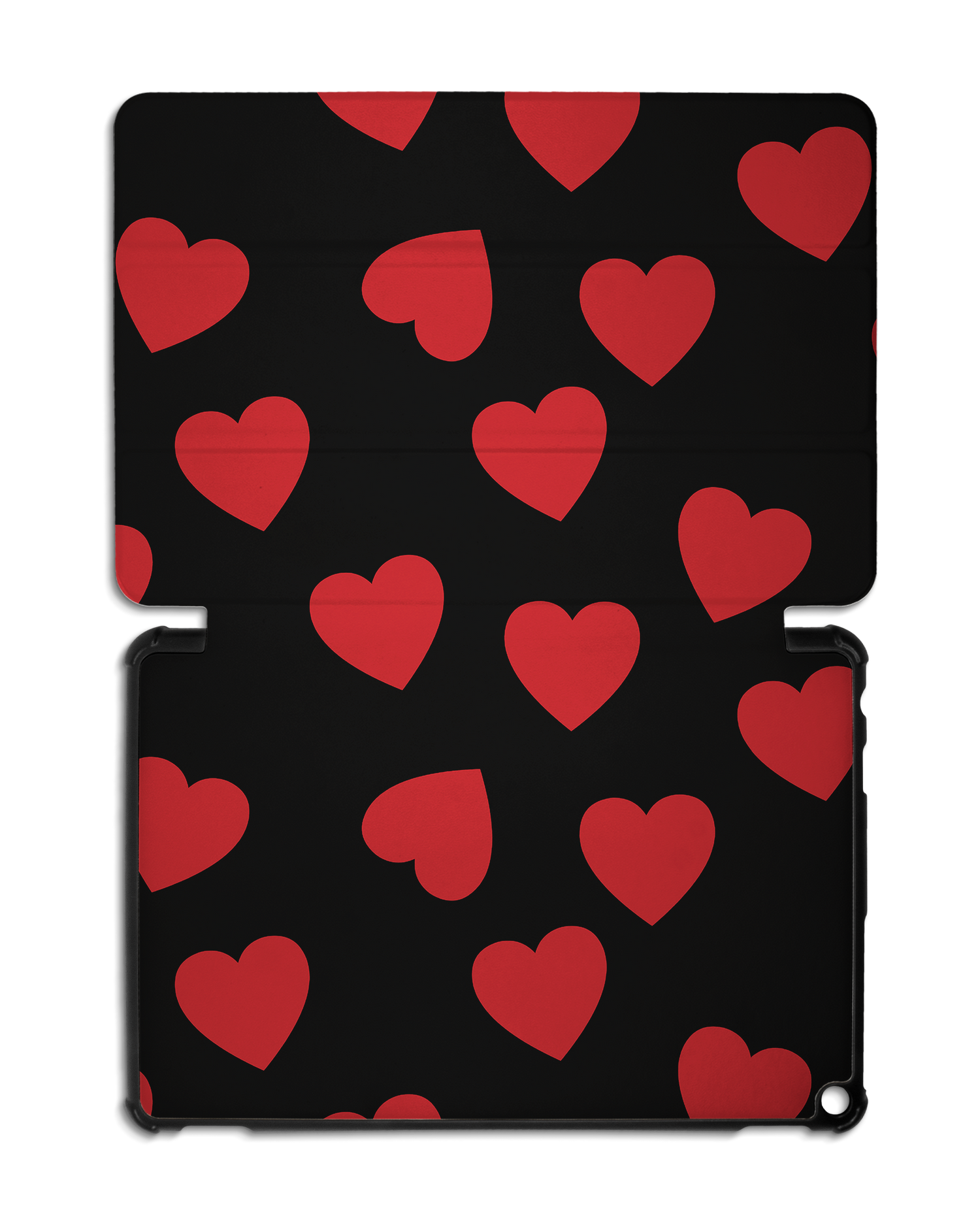 Repeating Hearts Tablet Smart Case for Amazon Fire HD 10 (2021): Opened