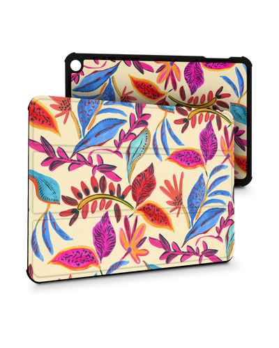 Painterly Spring Leaves Tablet Smart Case for Amazon Fire 7 (2022)