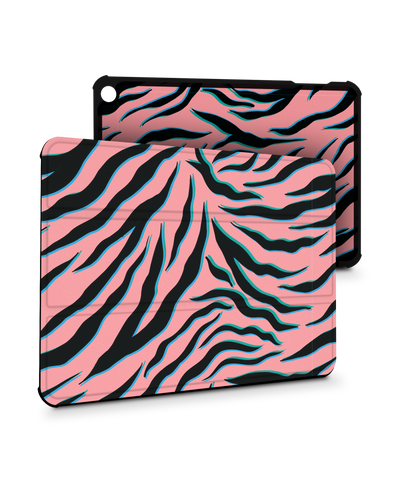 Pink Zebra Tablet Smart Case for Amazon Fire 7 (2022)
