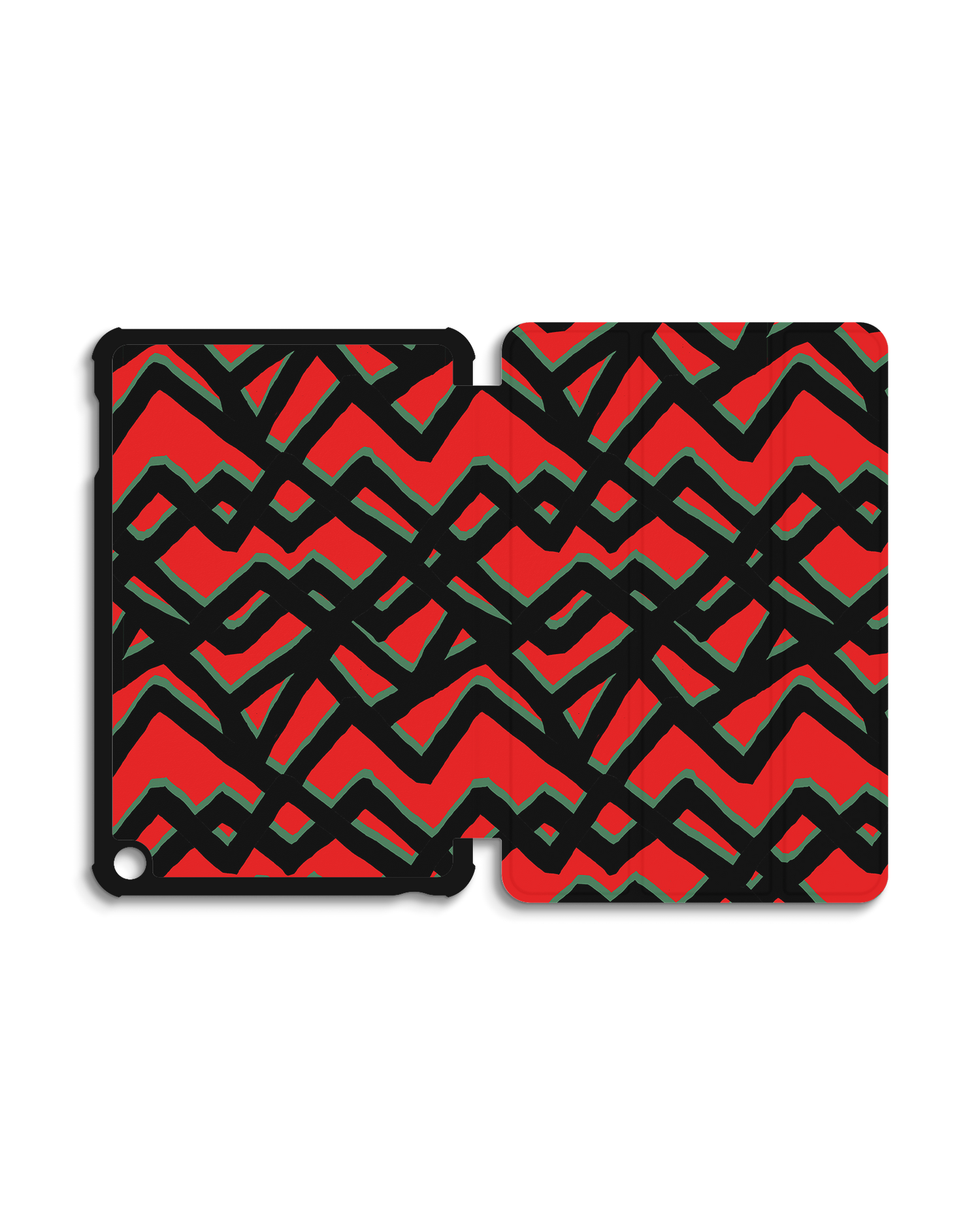 Fences Pattern Tablet Smart Case for Amazon Fire 7 (2022): Opened