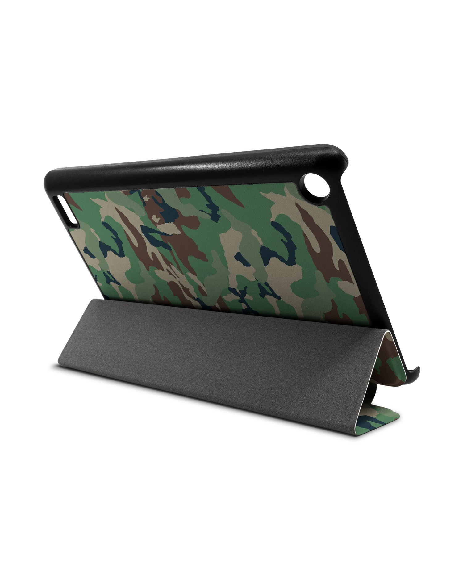Green and Brown Camo Tablet Smart Case for Amazon Fire 7: Used as Stand