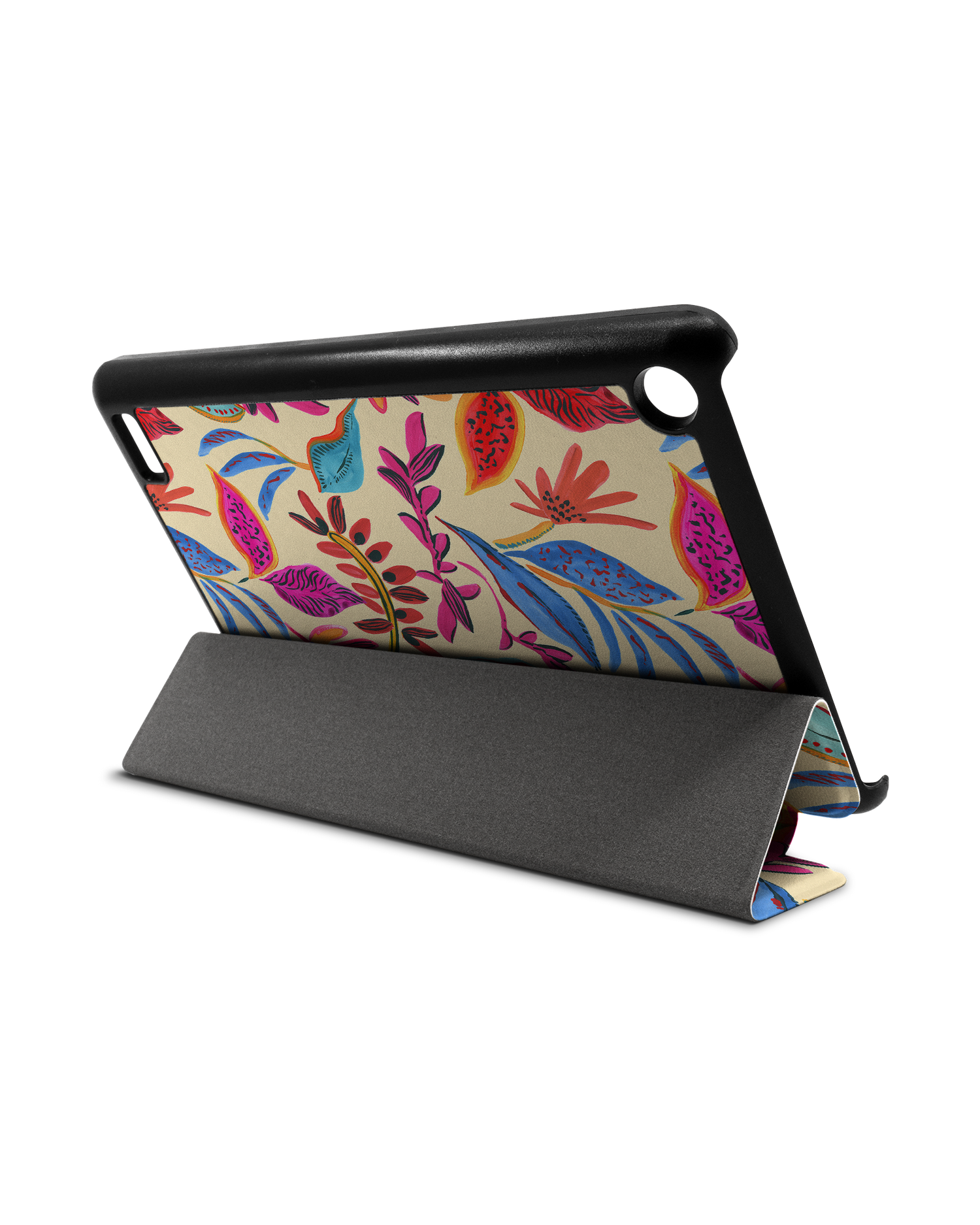 Painterly Spring Leaves Tablet Smart Case for Amazon Fire 7: Used as Stand