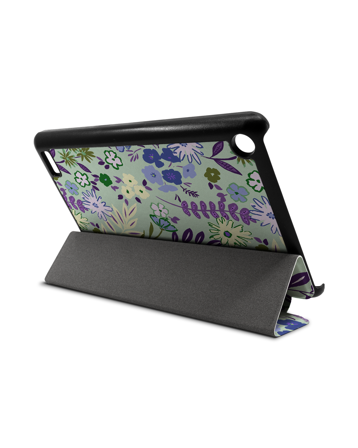 Pretty Purple Flowers Tablet Smart Case for Amazon Fire 7: Used as Stand