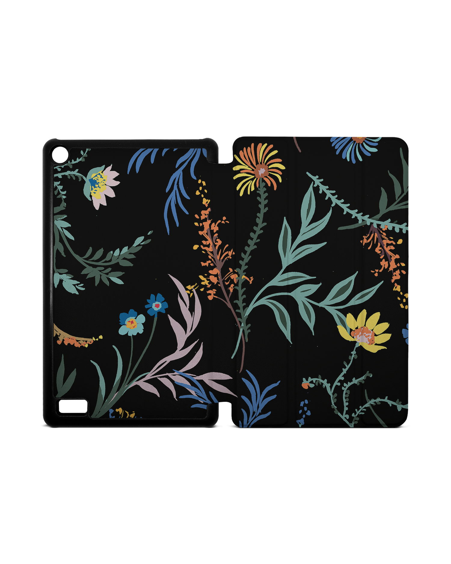 Woodland Spring Floral Tablet Smart Case for Amazon Fire 7: Opened