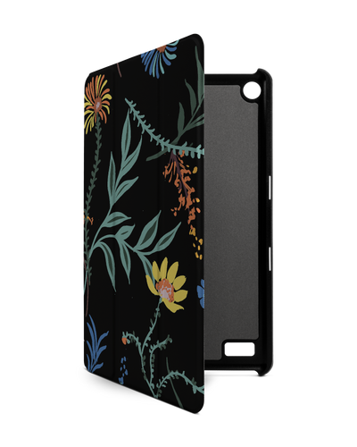 Woodland Spring Floral Tablet Smart Case for Amazon Fire 7: Front View