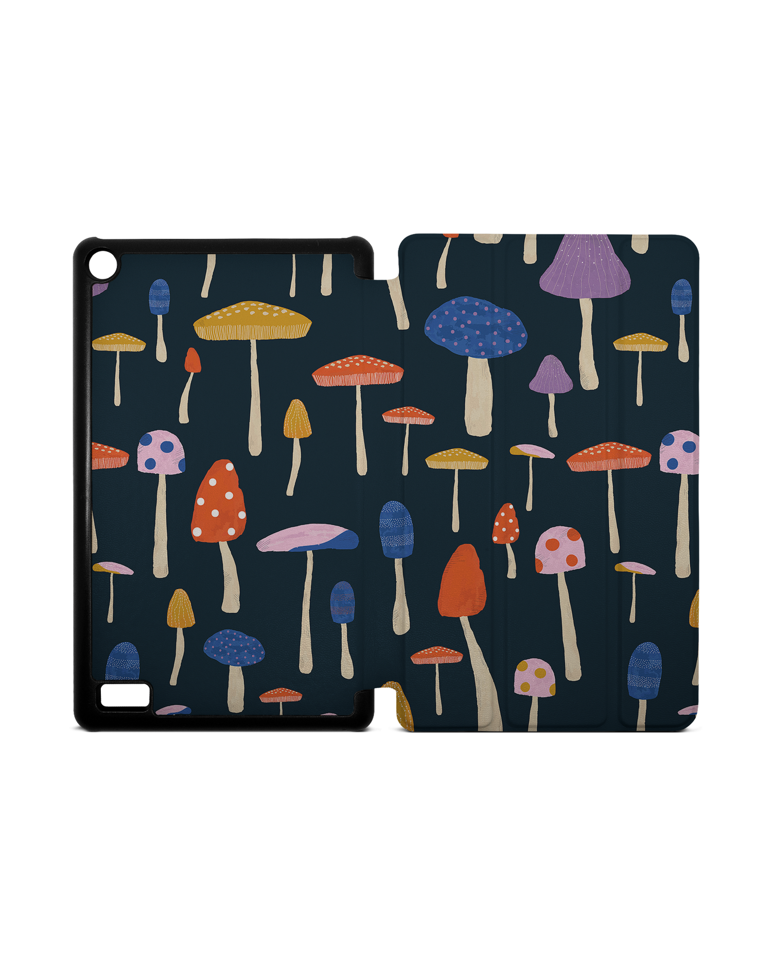 Mushroom Delights Tablet Smart Case for Amazon Fire 7: Opened