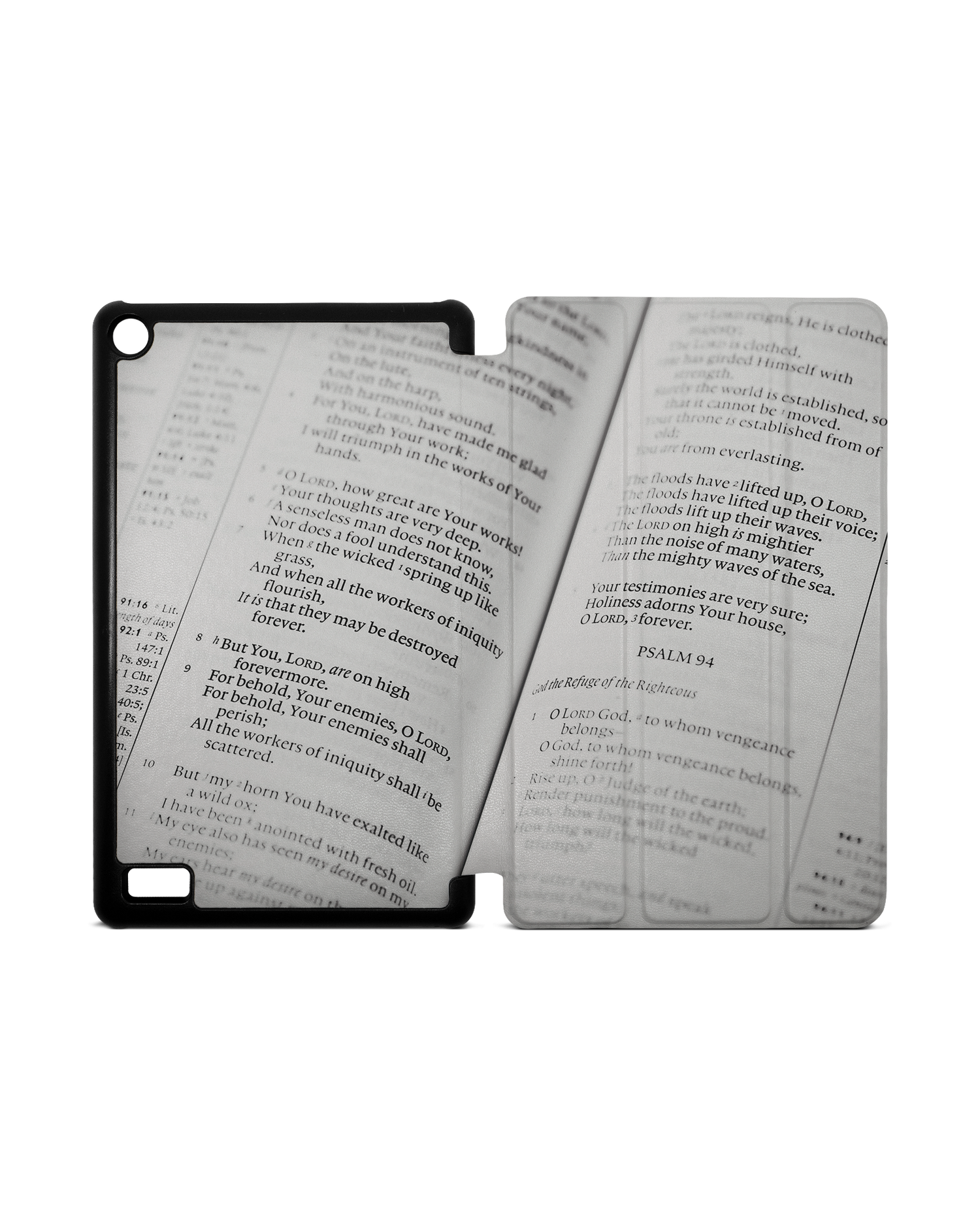 Bible Verse Tablet Smart Case for Amazon Fire 7: Opened