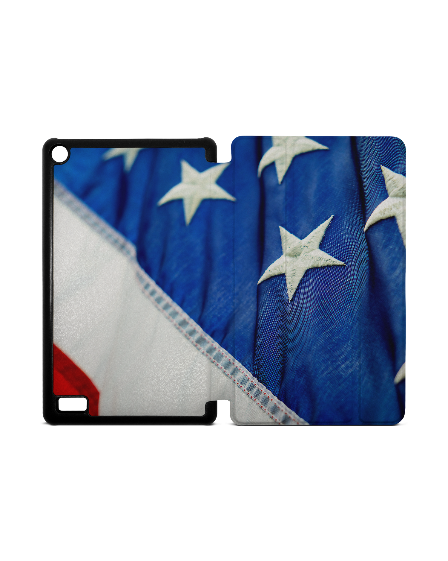 Stars And Stripes Tablet Smart Case for Amazon Fire 7: Opened