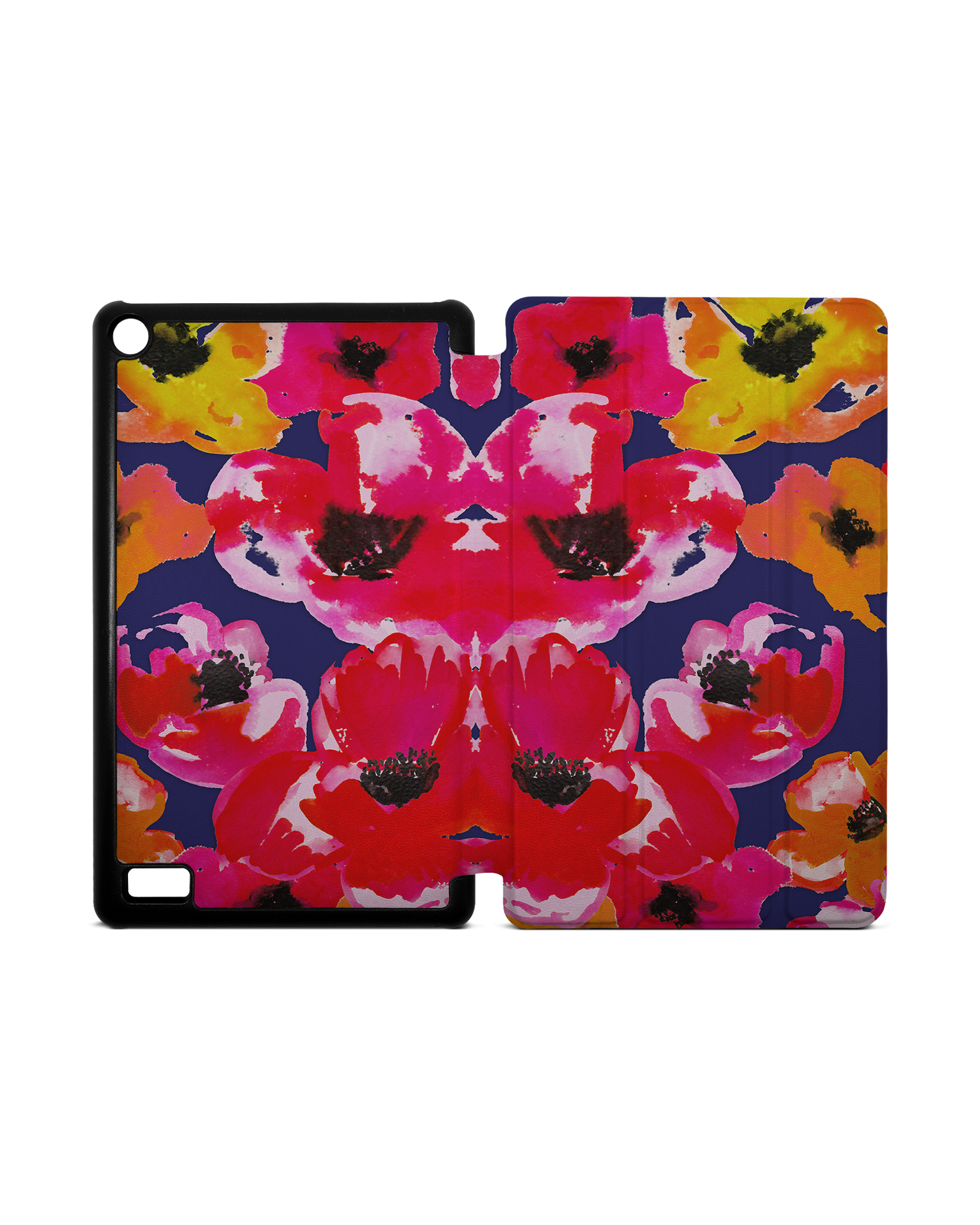 Painted Poppies Tablet Smart Case for Amazon Fire 7: Opened