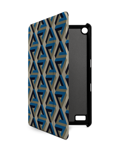 Penrose Pattern Tablet Smart Case for Amazon Fire 7: Front View