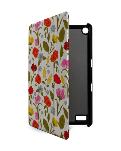 Botanical Beauties Tablet Smart Case for Amazon Fire 7: Front View