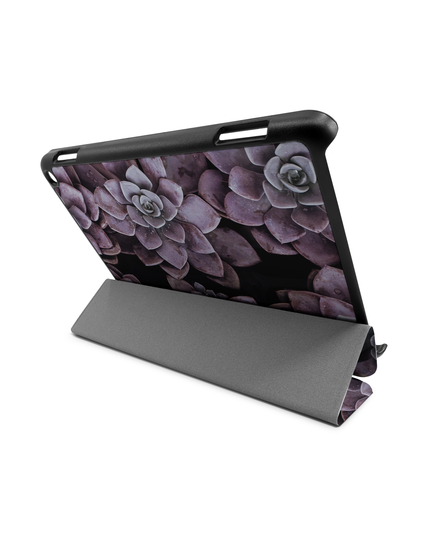 Purple Succulents Tablet Smart Case for Amazon Fire HD 8 (2022), Amazon Fire HD 8 Plus (2022), Amazon Fire HD 8 (2020), Amazon Fire HD 8 Plus (2020): Used as Stand
