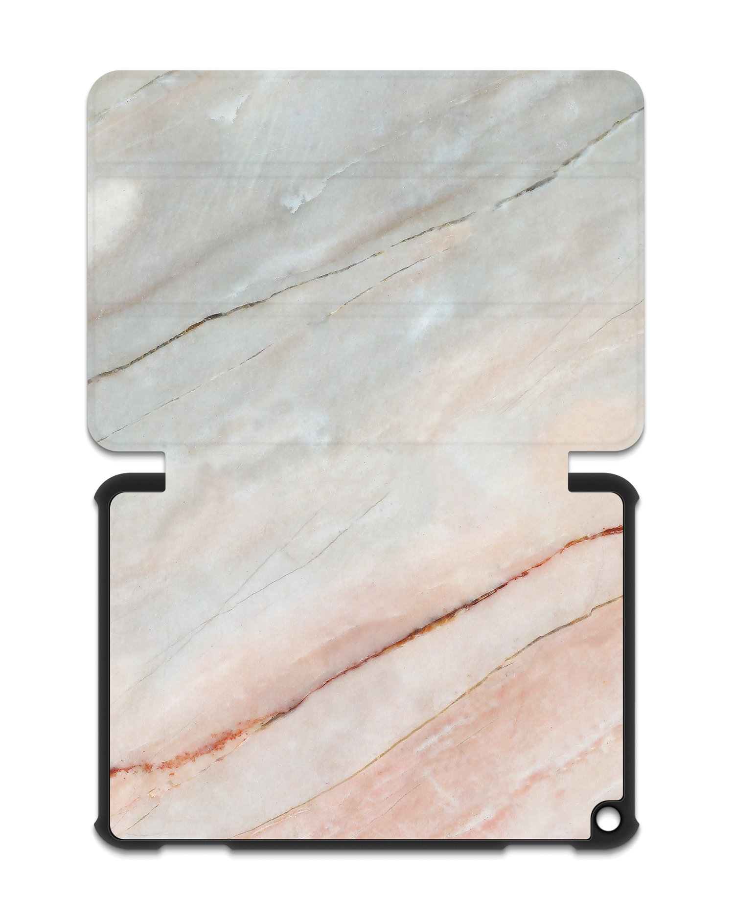 Mother of Pearl Marble Tablet Smart Case for Amazon Fire HD 8 (2022), Amazon Fire HD 8 Plus (2022), Amazon Fire HD 8 (2020), Amazon Fire HD 8 Plus (2020): Opened