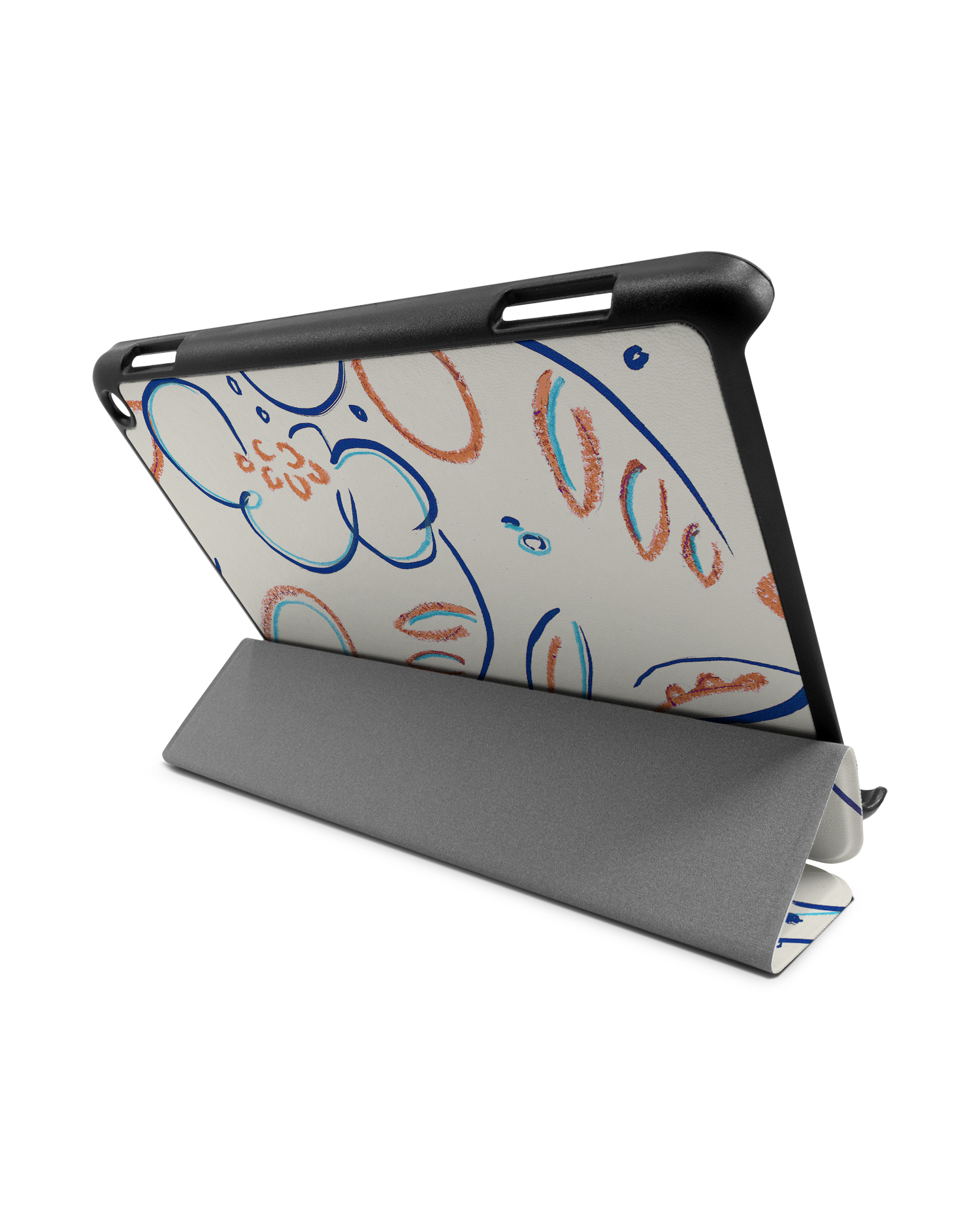 Bloom Doodles Tablet Smart Case for Amazon Fire HD 8 (2022), Amazon Fire HD 8 Plus (2022), Amazon Fire HD 8 (2020), Amazon Fire HD 8 Plus (2020): Used as Stand