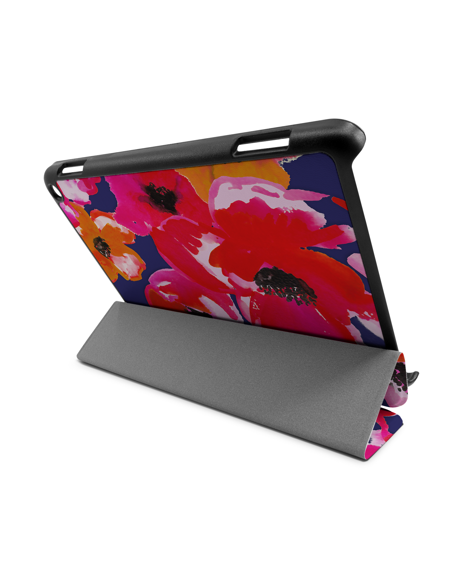 Painted Poppies Tablet Smart Case for Amazon Fire HD 8 (2022), Amazon Fire HD 8 Plus (2022), Amazon Fire HD 8 (2020), Amazon Fire HD 8 Plus (2020): Used as Stand