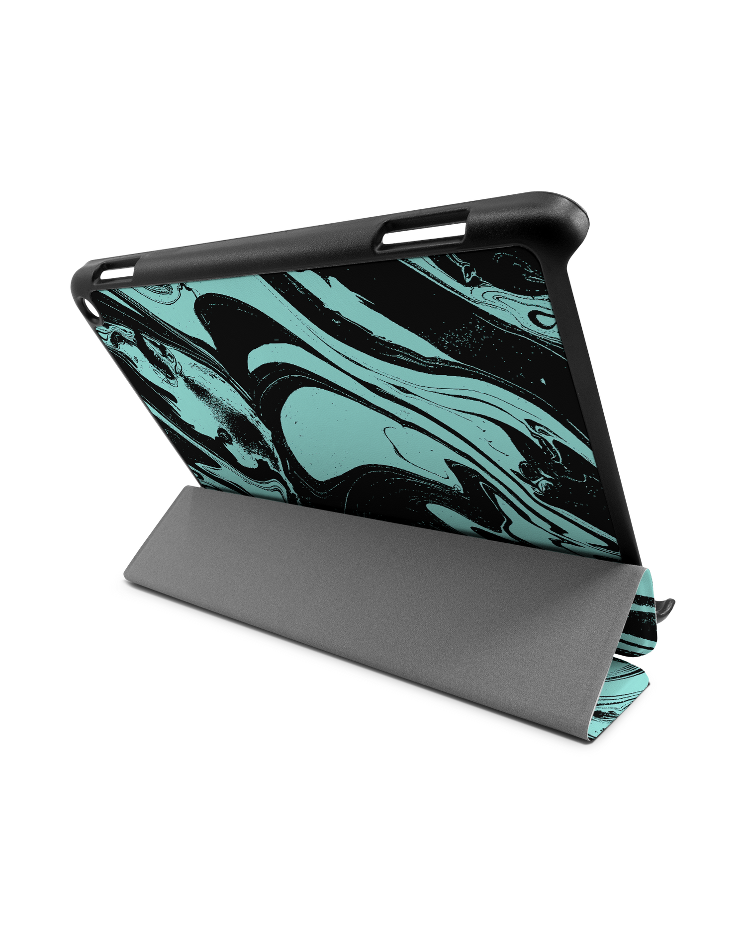Mint Swirl Tablet Smart Case for Amazon Fire HD 8 (2022), Amazon Fire HD 8 Plus (2022), Amazon Fire HD 8 (2020), Amazon Fire HD 8 Plus (2020): Used as Stand