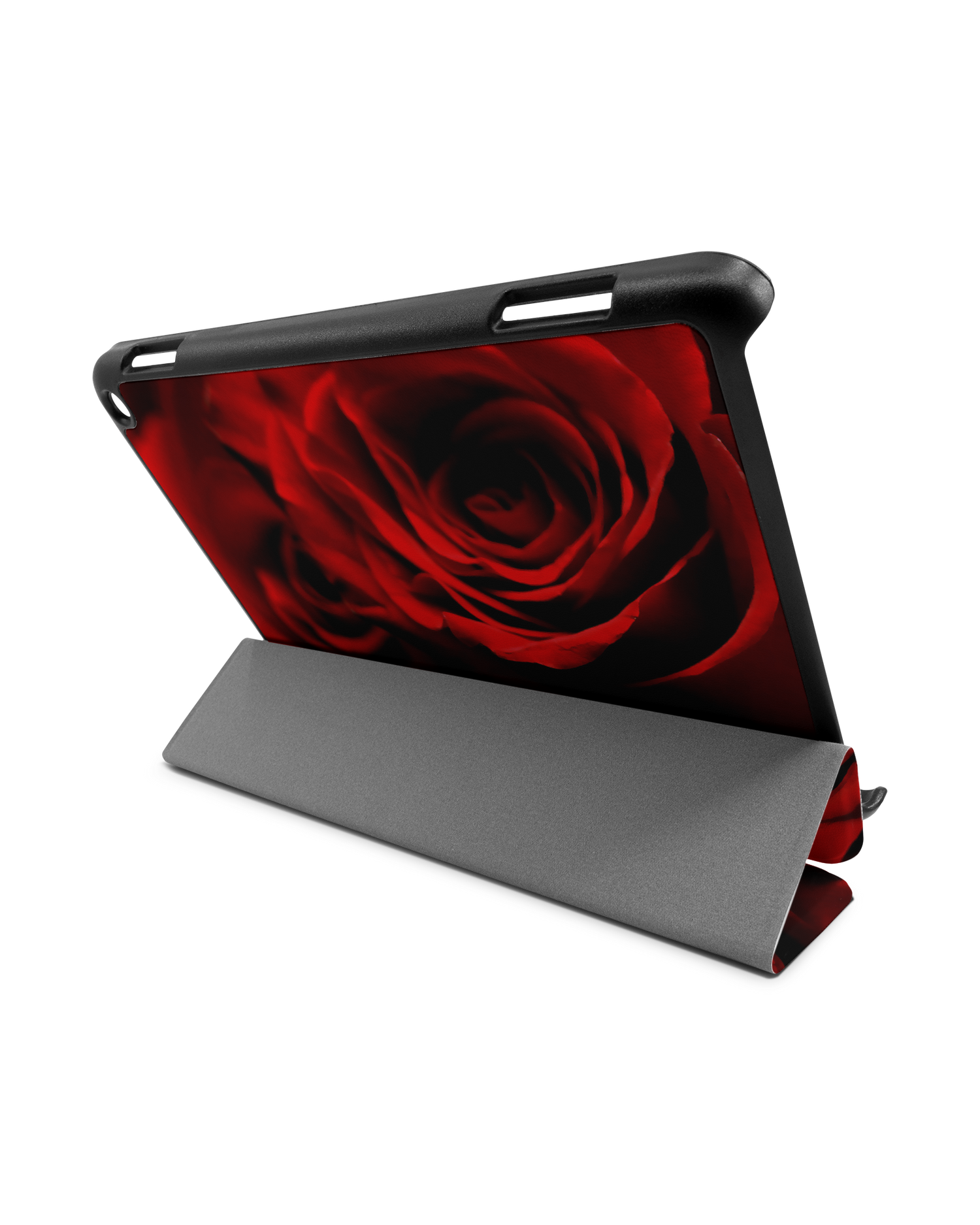 Red Roses Tablet Smart Case for Amazon Fire HD 8 (2022), Amazon Fire HD 8 Plus (2022), Amazon Fire HD 8 (2020), Amazon Fire HD 8 Plus (2020): Used as Stand