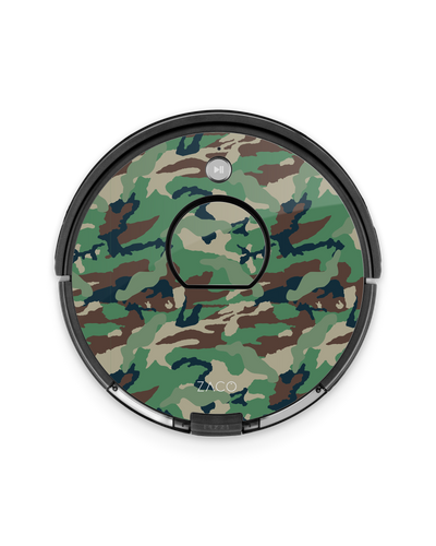 Green and Brown Camo Robotic Vacuum Cleaner Skin ZACO A10
