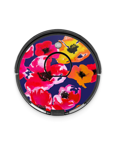 Painted Poppies Robotic Vacuum Cleaner Skin ZACO A10