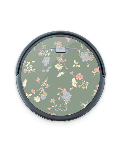 Wild Flower Sprigs Robotic Vacuum Cleaner Skin ILIFE Beetles A4s, ZACO A4s