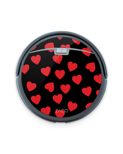 Repeating Hearts Robotic Vacuum Cleaner Skin ILIFE Beetles A4s, ZACO A4s