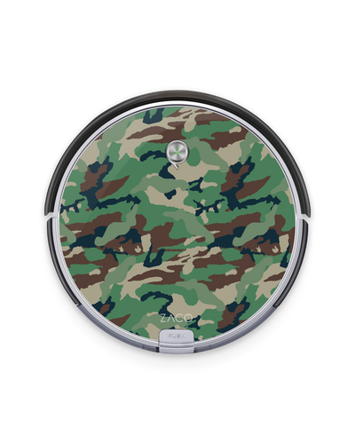 Green and Brown Camo Robotic Vacuum Cleaner Skin ILIFE Beetles A6, ZACO A6