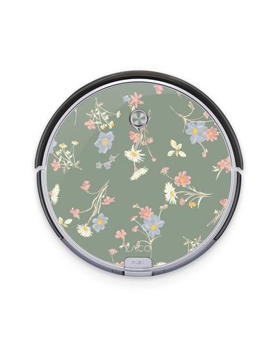 Wild Flower Sprigs Robotic Vacuum Cleaner Skin ILIFE Beetles A6, ZACO A6