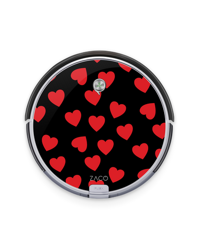 Repeating Hearts Robotic Vacuum Cleaner Skin ILIFE Beetles A6, ZACO A6
