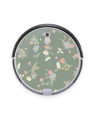 Wild Flower Sprigs Robotic Vacuum Cleaner Skin ILIFE Beetles A8, ZACO A8s