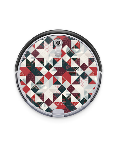 Cozy Patchwork Robotic Vacuum Cleaner Skin ILIFE Beetles A8, ZACO A8s