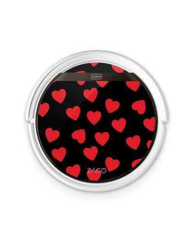 Repeating Hearts Robotic Vacuum Cleaner Skin ILIFE Beetles V5s Pro, ZACO V5s Pro