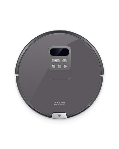 ZACO Metallic Grey Robotic Vacuum Cleaner Skin ILIFE Beetles V80, ZACO V80