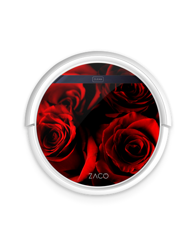Red Roses Robotic Vacuum Cleaner Skin ZACO V5x