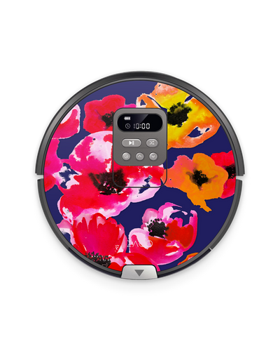 Painted Poppies Robotic Vacuum Cleaner Skin ZACO V85