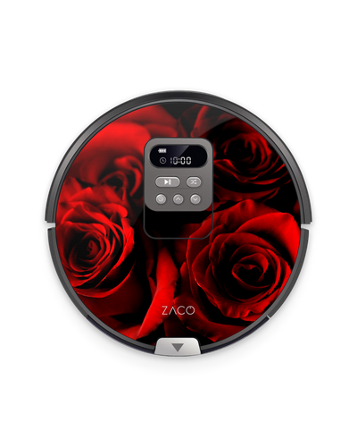 Red Roses Robotic Vacuum Cleaner Skin ZACO V85
